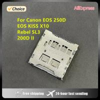 NEW For Canon EOS 250D / Rebel SL3 / 200D II/ SD Memory Card Reader Connector Slot Holder Camera Replacement Spare Repair Part