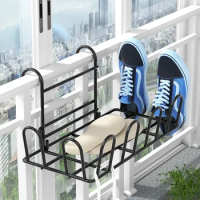 New Balcony Shoe Rack Window Sill Drying Device Outdoor Storage Rack College Dormitory Drying Rack Home Accessory Large capacity