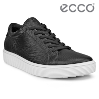 ECCO SOFT 60 W 柔酷輕盈百搭皮革休閒鞋 女鞋 黑色