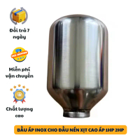 Bầu Áp Đầu Nối 24mm Đầu Máy Rửa Xe Dây Curoa 1Hp & 2Hp - Bầu Nén Áp Lực Inox 24mm - Phụ Tùng Đầu Xịt