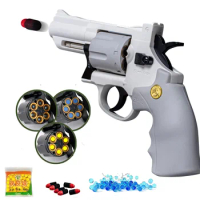 ZP5 357 Revolver Pistol Soft Foam Bullet Launcher Toy Gun Gel Ball Gun Weapon Airsoft Shotgun Pistola for Kids Gift