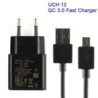 Travel Wall Fast Charging Charger UCH12 For Sony Xperia XZ3 XZs XA2 Ultra H4233 Type-C Cable Quick Charger Adapter