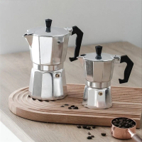 [ BPCF001 ] Bình pha cà phê MOKA POT kiểu Ý thẩm thấu ngược (600ml 450ml 300ml 150ml 50ml ) Hợp kim 