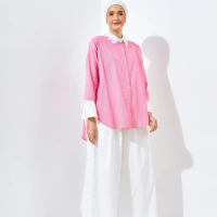 DELLY SHIRT MAGENTA - ATASAN ALEZA