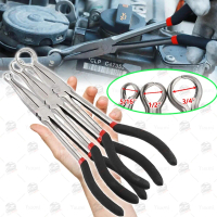 3Pcs Hose Gripper Plier Multifunction Long Reach Removal Pliers Injector Sensor Spark Plug Car Elect