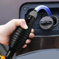 Manual Fuel Pump Rubber Aluminum Hand Primer Oil Gasoline Petrol Diesel Liquid Petrol Transfer Pump For Home Garage Workplace