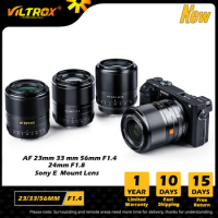 VILTROX 23mm 33mm 56mm F1.4 24mm F1.8 for Sony Lens Auto Focus APS-C Full Frame Lens Sony E Mount Camera Lens ZV-E10 A7III A6400