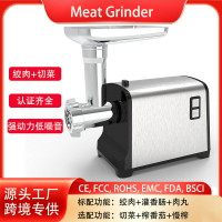 絞肉機 家用不銹鋼多功能電動絞肉機 灌腸機 壓麵條機 全自動切菜機 肉丸機 110V絞肉機