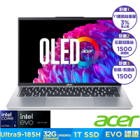 Acer 宏碁 Swift Go SFG14-73-9896 14吋AI輕薄筆電(Core Ultra 9-185H/32GB/1TB/Win11)｜EVO認證