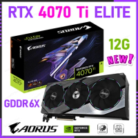 GIGABYTE GAMING AORUS RTX 4070 Ti ELITE 12G New Graphic Card GDDR6X 192Bit RTX 4070 HDMI 2.1 16Pin Gaming GPU Video Cards New