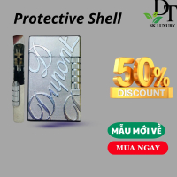 Case Cao cấp (Mẫu Dupont chữ bạc) Chất liệu đồng bạch (Không bao gồm nhiên liệu)Mẫu Dupont chữ bạc