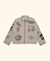 RAWTYPE RIOT 1988 Aloha Stencil Work Jacket - Cream L