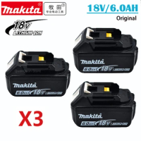 Makita Original Lithium ion Rechargeable Battery 18V 6000mAh 18v 6.0Ah drill Replacement Battery BL1860 BL1830 BL1850 BL1860B