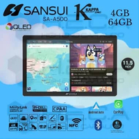 Sansui KAPPA 4/64 GB Android 11.5" inch NFC 4K Head Unit SA-A500 Tape Mobil TV Head Unit Only
