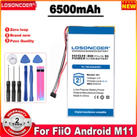 6500mAh Battery For Fiio M11 Accumulator Batterie 4-wire Plug FiiO Android HIFI Music MP3 Player Pro