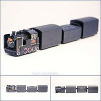台鐵蒸汽火車 CK124 煤車篷車列車 鐵支路4節迴力小列車 迴力車 火車玩具 壓克力盒裝 QV063T2 TR台灣鐵道