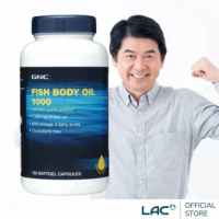 【LAC 利維喜】GNC健安喜 深海魚油膠囊180顆(Omega-3/魚油)