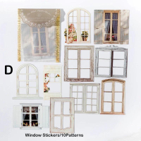 Journamm - Creative Hollow Window Stickers 10 Pieces / Pack Collage Junk Journal DIY Scrapbook Decor