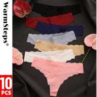 WarmSteps 10Pcs/Set Ruffles Panties Thongs for Woman Seamless Underwear G Strings Thongs Female Underpanties 10Pcs Free Shipping