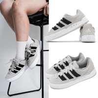 【adidas 愛迪達】休閒鞋 Adimatic 男鞋 灰 黑 麂皮 復古 滑板 低筒 運動鞋 愛迪達(ID8266)