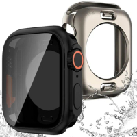 Privacy Screen protector for Apple Watch case 41MM 40MM 44MM 45MM Anti-spy Waterproof Tempered glass film for Series 9 8 7 6 se