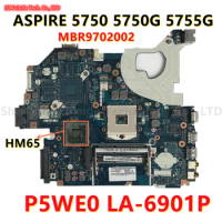 P5WE0 LA-6901P Rev.1.0/2.0 Mainboard For Acer ASPIRE 5750 5750G 5755G Laptop Motherboard MBR9702002 MB.R9702.002 HM65 DDR3 Test