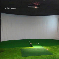 Golf Ball Simulator Curtain Impact Display Projection Screen Indoor White Cloth Material Golf Exercise Golf Target F