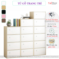 Tủ Locker Gỗ Mini Nhiều Tầng Đa Năng Đựng Hồ Sơ Tài Liệu KTT-20 foot locker