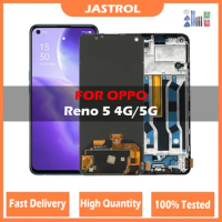 6.4" Original Amoled LCD For Oppo Reno5 4G CPH2159 Reno 5 5G CPH2145 LCD Display Touch Screen Digitizer Assembly Replacement