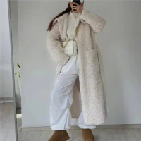 Winter coat women 2023 Faux fur coat women luxury clothes fluffy jacket white long fur teddy coat winter outfits for women