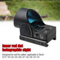 Double base anti-vibration red film sight high light transmission for Glock G17/19/22/23/26/27/34/35/37/41