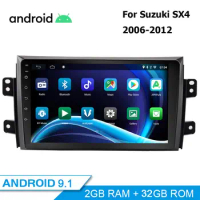 9" 2Din Android 9.1 car dvd For Suzuki SX4 2006-2012 car multimedia stereo player gps navigation radio video RAM 2G ROM 32G