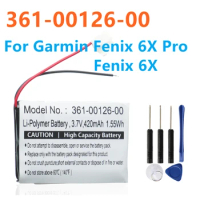 Battery 361-00126-00 Replacement For Garmin Fenix 6X , Fenix 6X Pro Smart Watch Battery + Free Tools