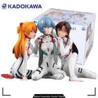 Kadokawa 100% Original Genuine Anime Assembled Model: KDcolle Asuka/Rei/Mari: Newtype Cover Ver. Action Figure Toy Gift for Boys