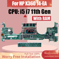 DA0X3CMBAF0 For HP X360 14-EA Laptop Motherboard i5-1135G7 i7-1165G7 i7-1195G7 M26865-601 With RAM Notebook Mainboard