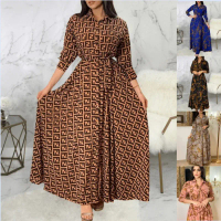 Áo Dài, Dj8021, Thoải Mái, Giảm Giá, Phong Cách Cổ Điển Hồi Giáo, In Hoa Tuyệt Vời, Một Hàng Cúc, Có