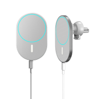 Mini 15W Nhanh Chóng Sạc Xe Hơi Người Giữ Điện Thoại Từ Sạc Không Dây Airvent Núi Tương Thích Cho 14