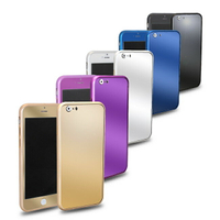 GM03亮彩款 iphone5S/5  三合一保護套件組(金屬邊框+高硬度電鍍鋼膜前後貼)