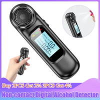 Non-Contact High-Precision Alcohol Tester Portable Car Alcoholimeter Digital LCD Screen Accuracy Breathalyzer Diagnostic Tool