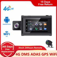 Mini Dashcam 4G Live Stream Video Android 10.0 Car DVR 1080P WIFI GPS Tracking Dashboard Camera Free APP Remote Control Recorde