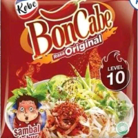Kobe BonCabe Sambal Tabur Rasa Bawang Goreng Level 10 (1 renceng/12 sachet) Instan
