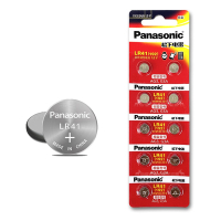 Panasonic 國際牌 1.5V 鹼性鈕扣型電池LR41 / 192 / AG3 / G3A(單卡10顆)