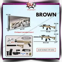Mainan Tembakan Anak WGG M4A1 Pubg Gel Watergel Coklat