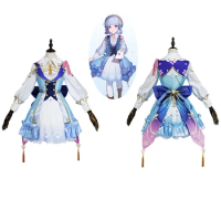 Kamisato Ayaka Costume Genshin Impact Springbloom Missive Cosplay Suit Ver. 2
