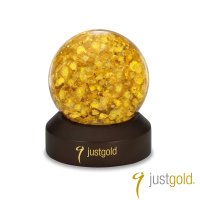 【Just Gold 鎮金店】工藝擺件-金箔水晶球(旋轉版)