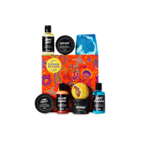 【LUSH 嵐舒】清新沐浴 身體保養禮盒(沐浴乳/洗髮皂/香皂/潤膚霜/潤足膏/清新/果香)