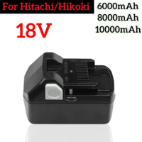 Rechargeable Battery 18V 6.0/8.0/10.0Ah for Hitachi 18V Battery Replacement Batteries for Hitachi Power Tools BSL1840 DSL18DSAL