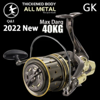 Q&amp;L GK All metal New 18+1BB CNC Fishing Reel Fishing Reel 40kg Max Drag 4.7:1 Sea All Metal Spinning Fishing Reel Metal