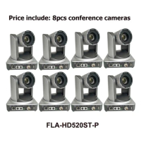 8PCS/Lot 20x Optical Zoom Video PTZ Conference Camera HDMI SDI IP POE For Church Or Meeting Room