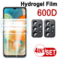 4in1 Full Cover Hydrogel Film For Samsung Galaxy A73 A53 A33 A23 5G A03s A 73 53 33 23 03s 5 G Water Gel Screen Lens Protector